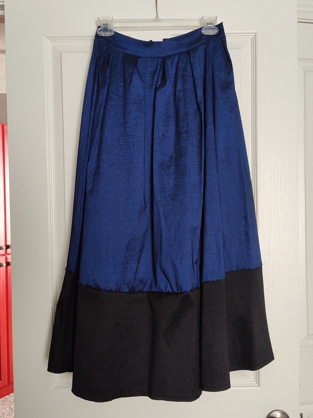 Shabby Apple Royal Blue and Black Maxi Skirt